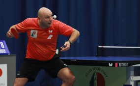 Marcin Marchlewski w meczu z Poltarex-em Pogonią Lębork