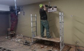 Remontowane pomieszczenia