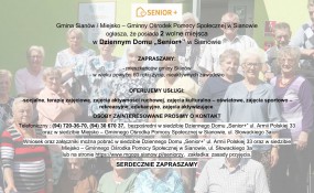 2 wolne miejsca w Dziennym Domu „Senior+” w Sianowie