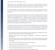 List Burmistrza Gminy i Miasta Sianów do Mieszkańców i Przedsiębiorców z Łaz