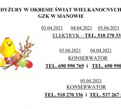 Dyżury GZK w Sianowie