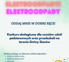 Konkurs ekologiczny pn. „Elektroodpady-oddaj mnie w dobre ręce!”