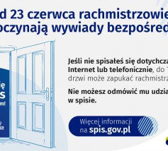 rachmistrzowie spisowi rozpoczynają realizację wywiadów bezpośrednich w terenie