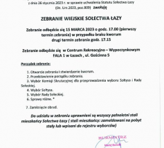 ZAWIADOMIENIE ZAWIADOMIENIE