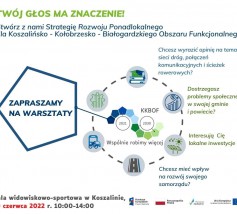 Zapraszamy na warsztaty 30.06.2022 w Hali widowiskowo- sportowej w Koszalinie 