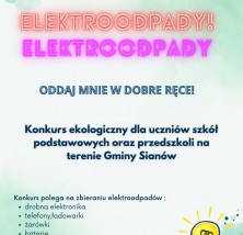 Konkurs ekologiczny pn. „Elektroodpady-oddaj mnie w dobre ręce!”