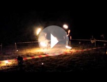 Nocne widowisko FireShow podczas Nocy Świętojańskiej w Iwięcinie